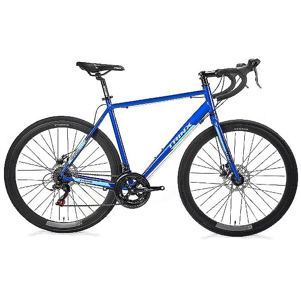 Bicicleta Speed Trinx Tempo 2.1 Az/Bc 14v Mec T54 BIKERNAUTA