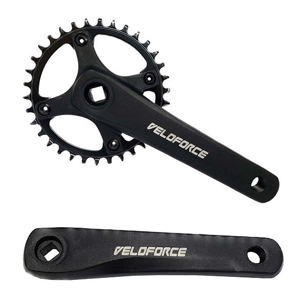 Pedivela Engrenagem Bicicleta Bike Veloforce 34D 175mm Alum