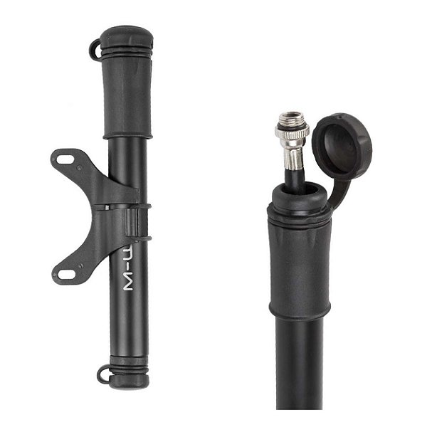 Bomba De Ar Bicicleta Bike Alum. M-Ware C/ Mangueira Flexi