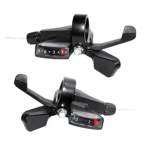 Alavanca Passador Rapid Fire Mtb Bicicleta Bike 3X8 24V Par