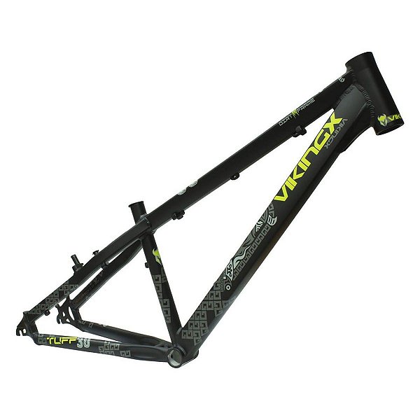 Quadro Bicicleta Bike Bmx Wheeling Vikingx Tuff X30 Preto