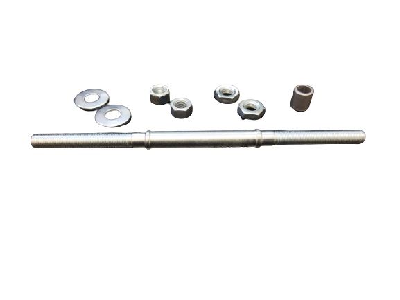 Eixo Traseiro Nek 3/8"x200mm Bravo 1 C/ Batente Porca Cont Porca Esp