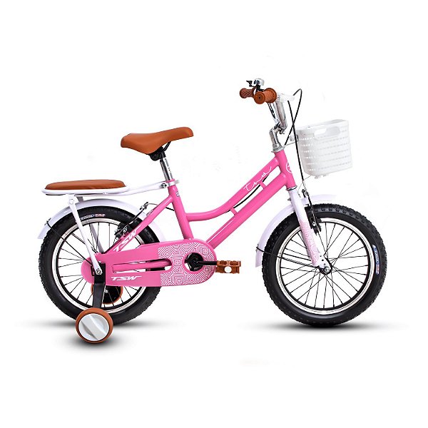 Bicicleta Bike Infantil Kids Tsw Retrô Aro 16 Rosa