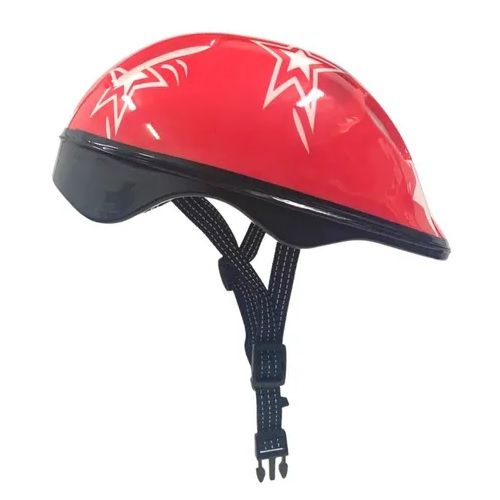 Capacete Proteção Infantil Ciclismo Bike Super Star Vermelho