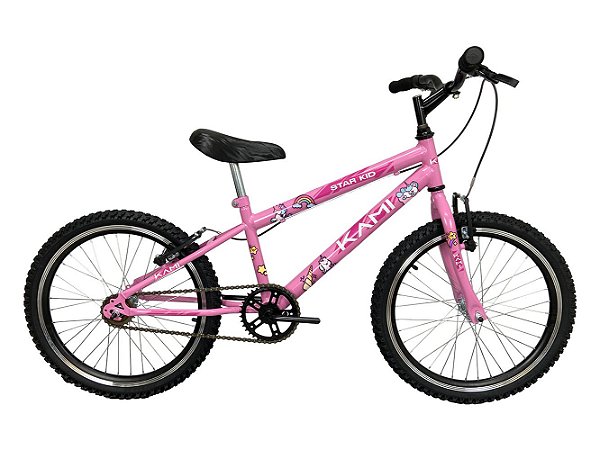 Bicicleta Bike Infantil Kids Kami Aro 20 Rosa Bebe