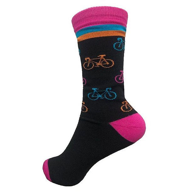 Meia Esportiva Ciclismo Corrida STN Bike 38/42 Pt/Rs