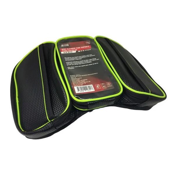 Alforge Case Bolsa P/ Celular No Quadro Bicicleta Bike STN Mini Pt/Vd
