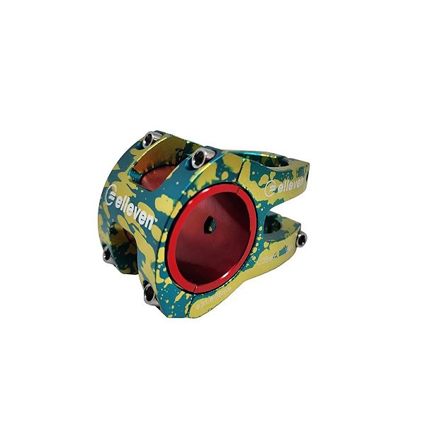 Avanço Suporte Guidão Bicicleta Elleven 35mm Camuflado Az/Dr