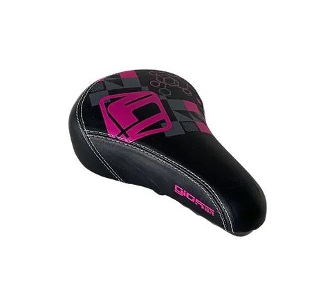 Selim Banco Bicicleta Bike Bmx Grau Gios GL-1109 240x145 mm BIKERNAUTA Cor:Rosa