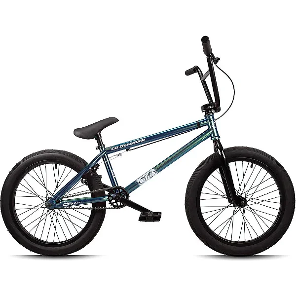 Bicicleta Bike Bmx Pro-X Cr Defender Aro 20 Camaleão Metálico