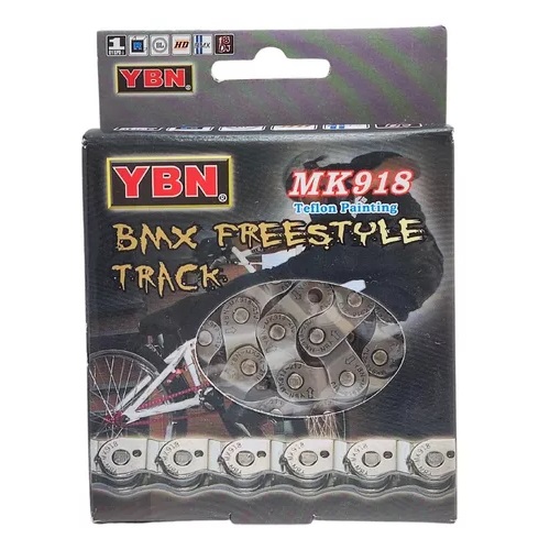 Corrente Bicicleta Bike Mtb Ybn Yaban 2X1/8X102L Grossa Half link MK918 YBN