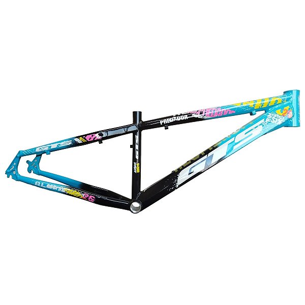 Quadro Bicicleta Bike Freeride GTS Predador Aro 26 Pt/Az