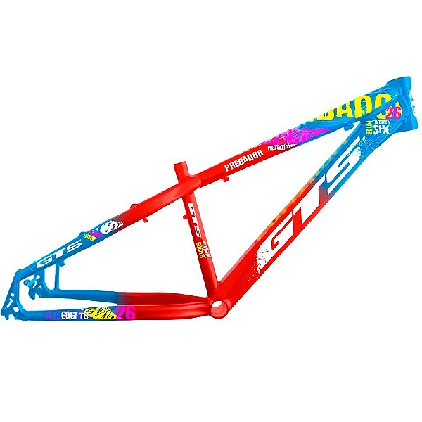 Quadro Bicicleta Bike Freeride GTS Predador Aro 26 Vm/Az