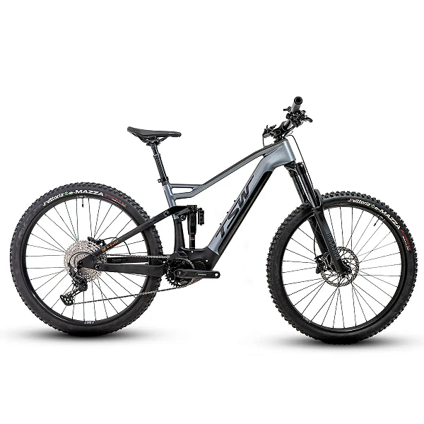 Bicicleta Ciclismo Mtb Carbono e-Quest Deore 24 / 24 Tam. 17 12v Cinza/Preto