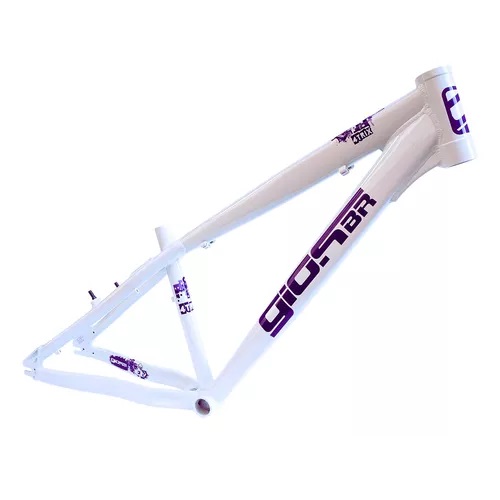 Quadro Bike Bicicleta BMX Wheeling Grau GIOS 4-TRIX Wheeling 26X14 Branco