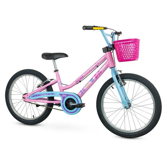 Bicicleta Bike Infantil Criança Kids Aro 20 Nathor Barbie
