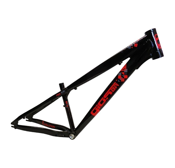 Quadro Bike Bicicleta BMX Wheeling Grau GIOS FRX-EVO 26X13,5 Preto / Vermelho / Cinza