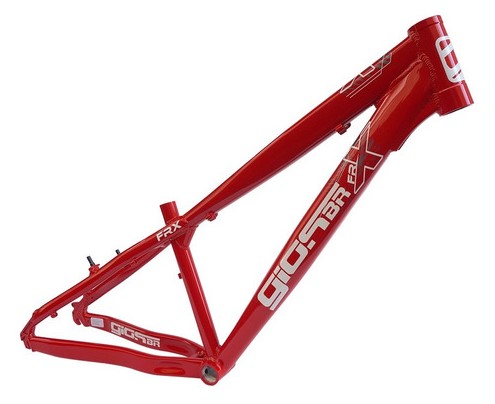 Quadro Bike Bicicleta BMX Wheeling Grau GIOS FRX 26X13,5 Cor: Vermelho / Adesivo Branco / Cinza