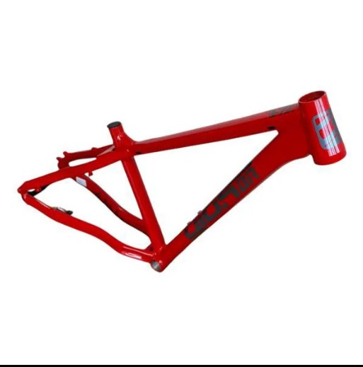 Quadro Bike Bicicleta BMX Wheeling Grau GIOS 4ALL 29X15" Vermelho / Adesivo Cinza