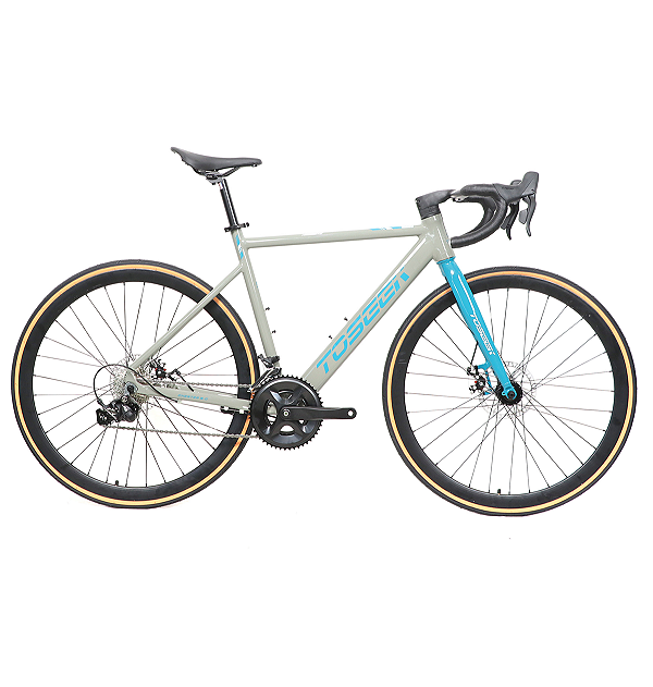 BIKE SPEED TOPSEEK CHESTER 3.0 ARO 700C 2X8 TAM 54 CINZA/VERDE