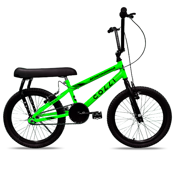 BICICLETA COLLI MONTADINHA ARO 20 S/M VERDE NEON (BIKERNAUTA)