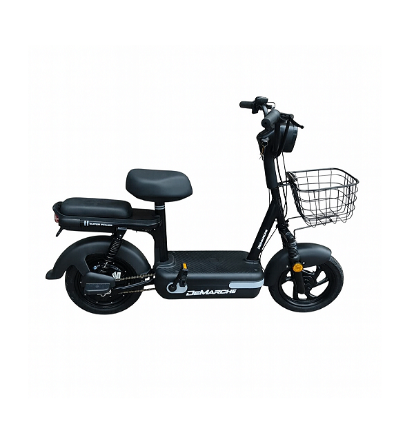 BICICLETA SCOOTER ELETRICA 400W DEMARCHE PRETA/CINZA