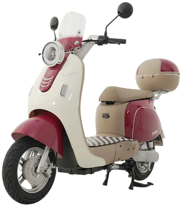 BICICLETA SCOOTER ELETRICA CAP 1000W VERMELHA /BEGE  B-LITIO 60V