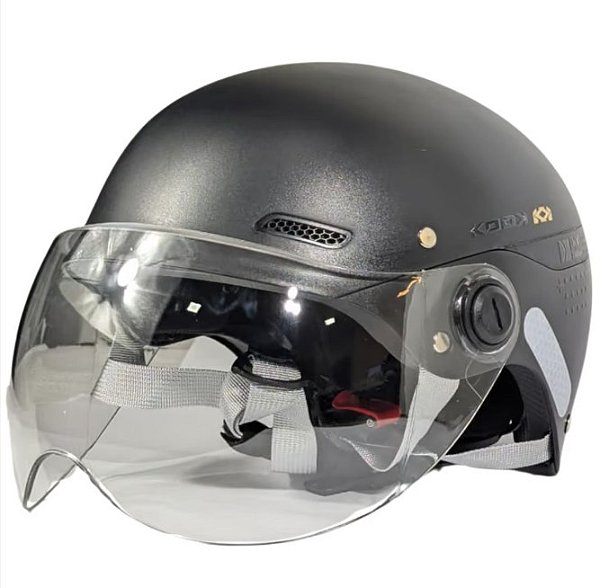 CAPACETE LTX DE SCOOTER PRETO TAMANHO G COM VISEIRA