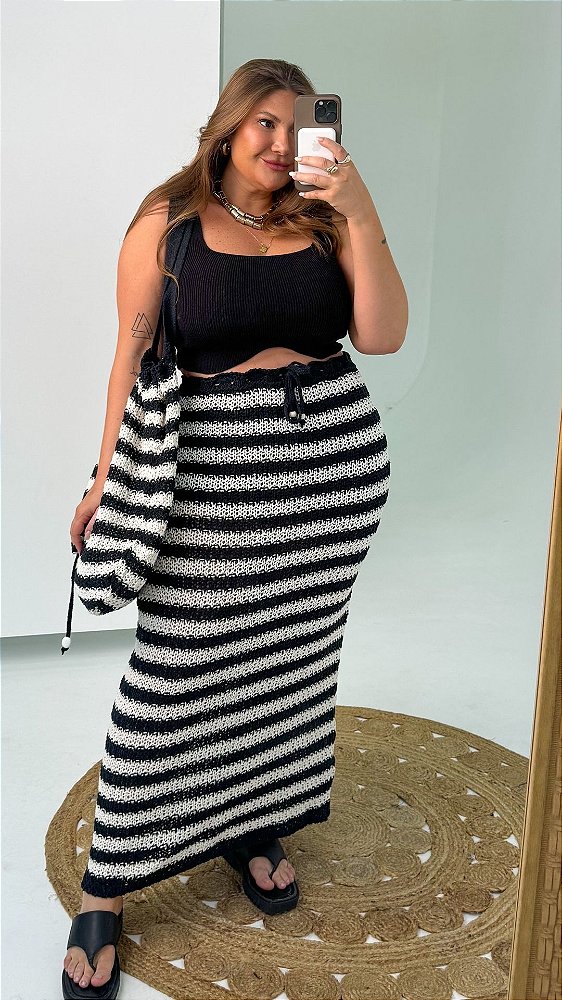 PRE  VENDA | Saia Longuete Crochet Planet