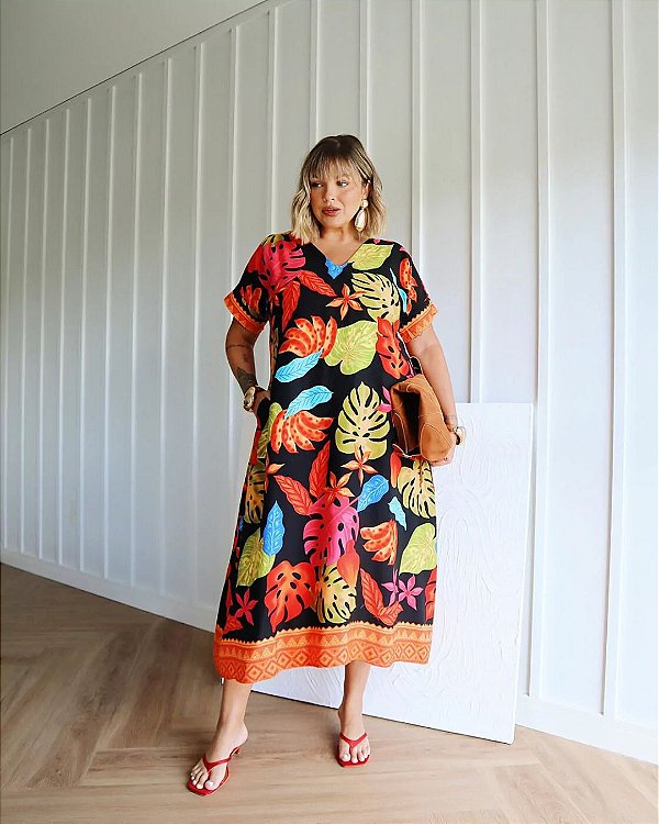 Vestido Jardim ao anoitecer