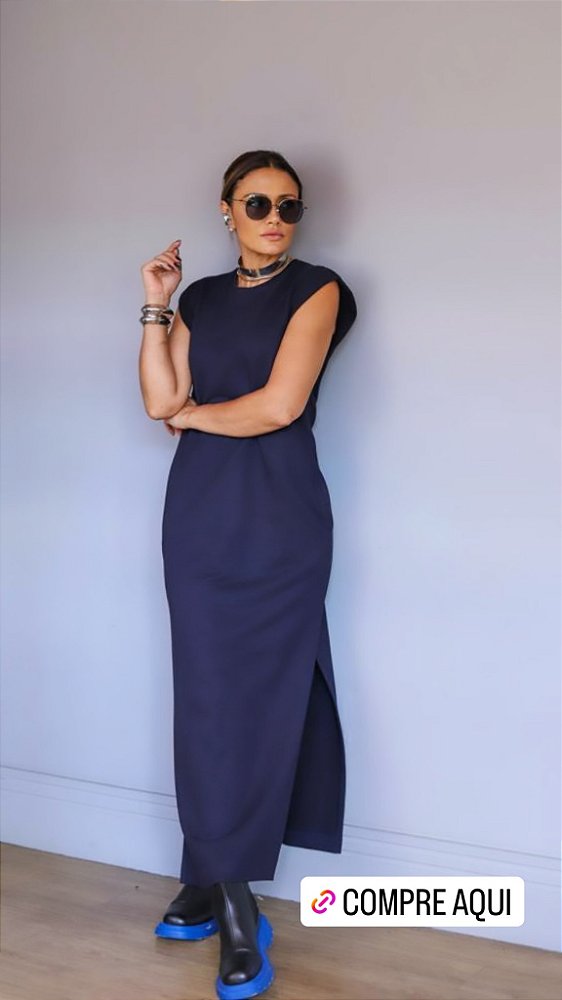 Vestido Ivana - Marinho
