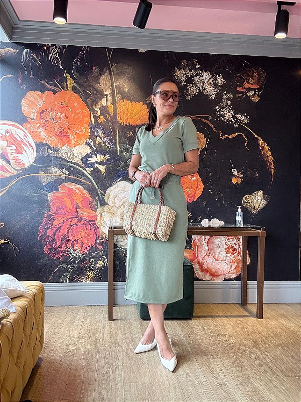 Conjunto Rose Manga Curta