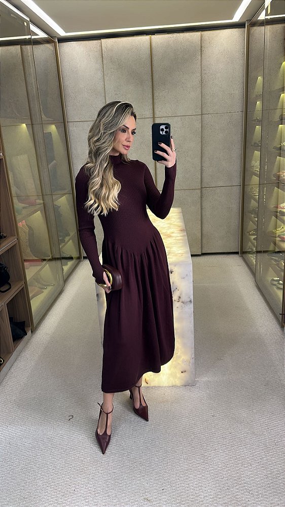 Vestido Luna Manga Longa