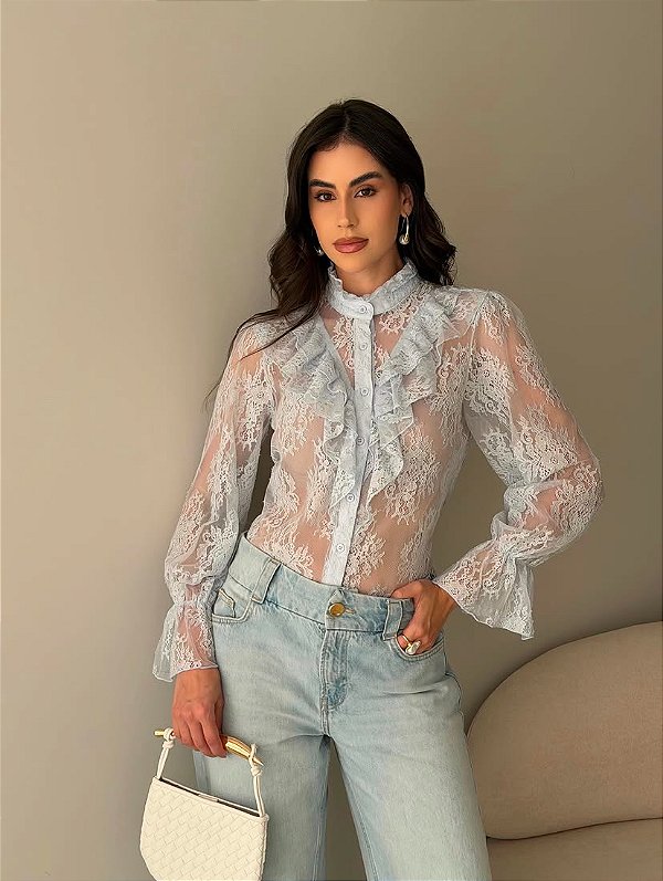 Camisa Rendada Alana