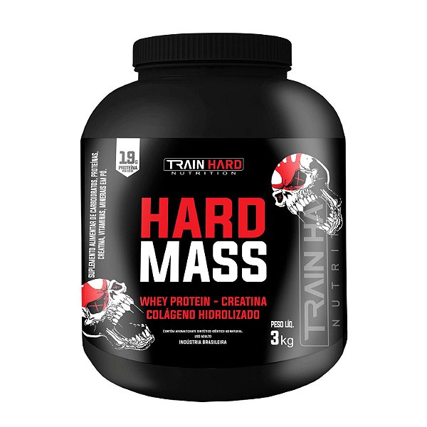Hard Mass 3Kg + 3g de Creatina - Hipercalórico-Ganho de Volume Muscular