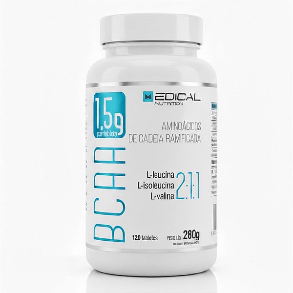 Bcaa 1,5g 2.1.1 C/ 120Cps - MedicalNutrition