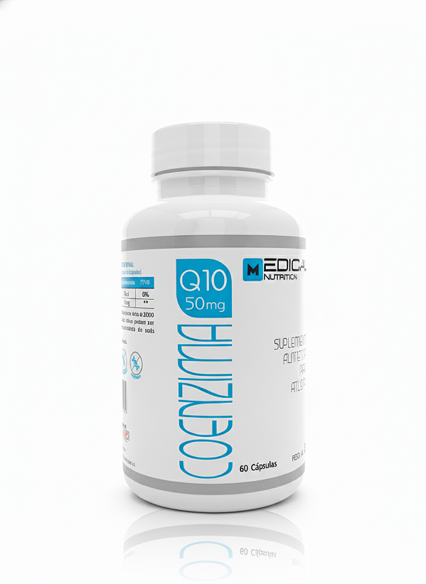 Coenzima Q10 50mg 60 Cápsulas, Maximize sua Vitalidade, Energia e Proteção Celular - Medical Nutrition