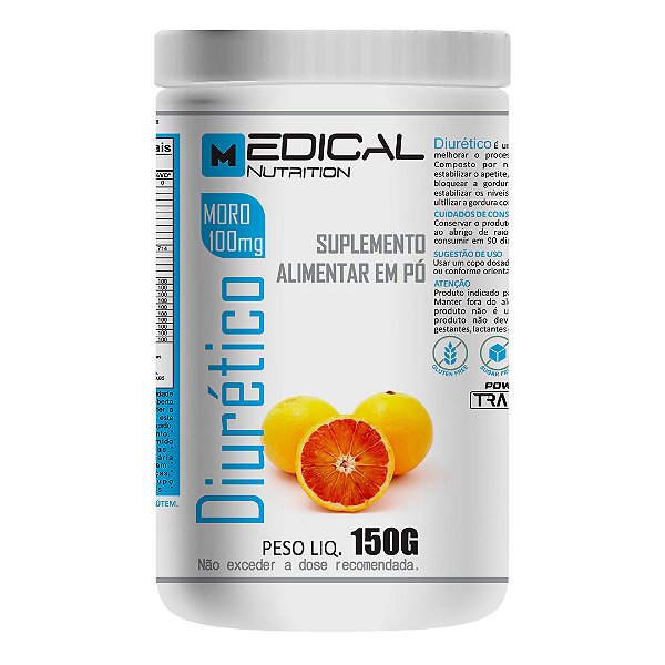Diuretico C/100mg de Moro 150g Sabor Laranja - Medical Nutrition