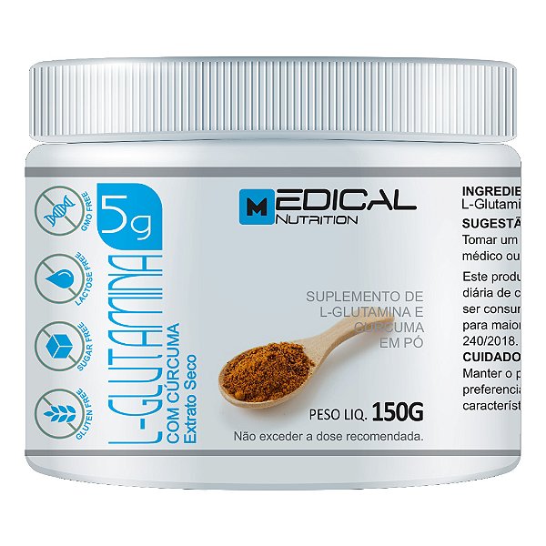 L-Glutamina Curcuma 150g - Medical Nutrition