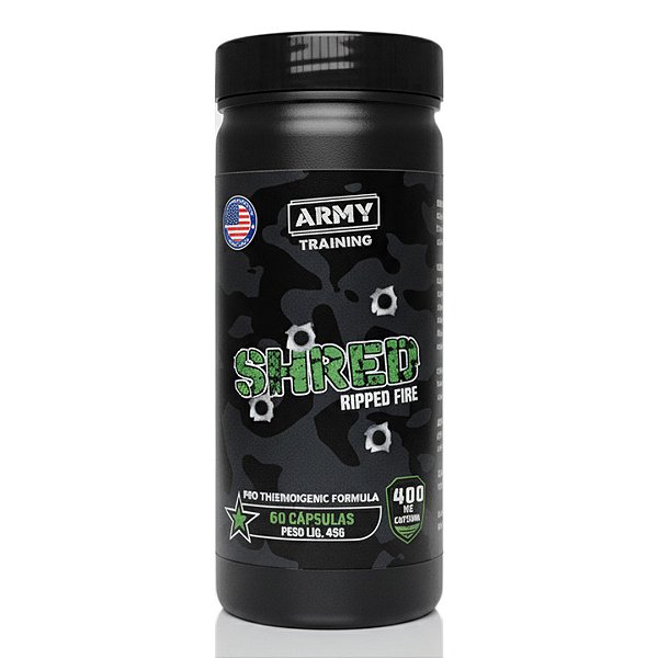 Shred Ripped Fire 60 Cápsulas | Termogênico Extremo, Queima de Gordura e Definição Muscular