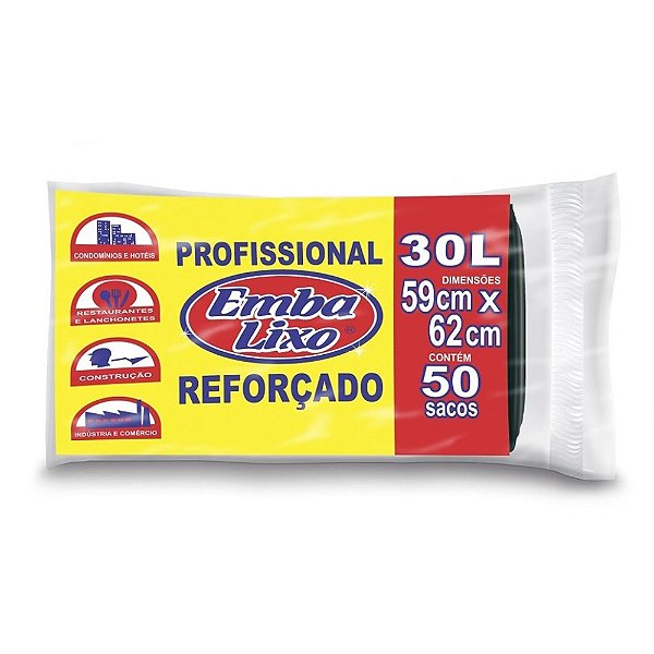 Saco de Lixo 30L Reforçado