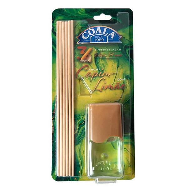 Coala Difusor de Aromas Ambientes Varetas Capim Limão 100ml