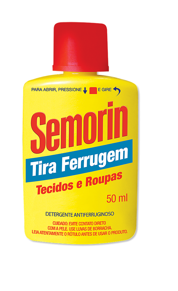 Tira Ferrugem Tecidos e Roupas 50ml Semorin