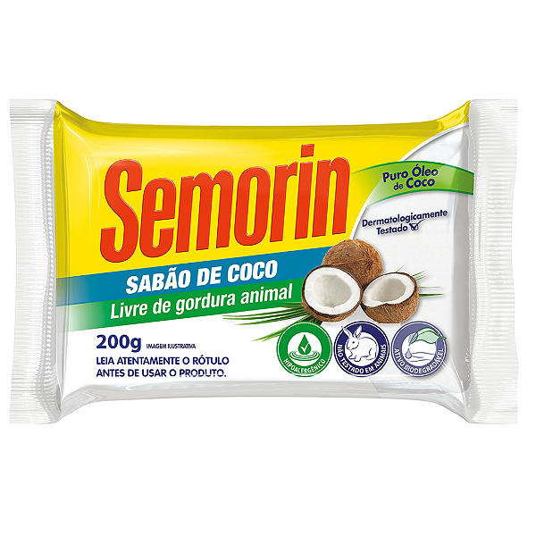 Sabão De Coco 200g Semorin