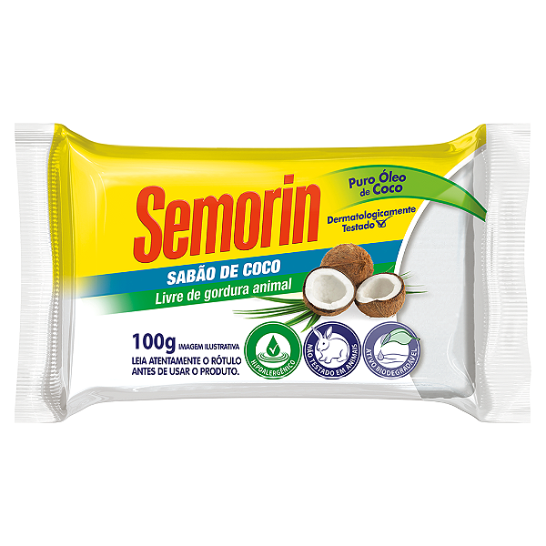 Sabão De Coco 100g Semorin