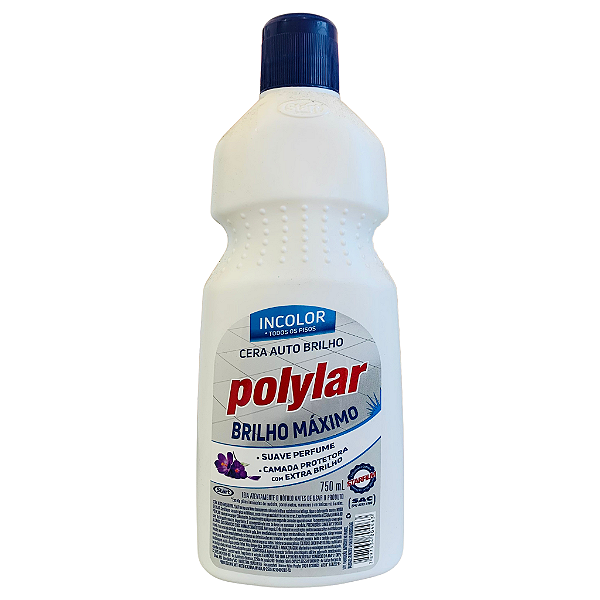 Cera Auto Brilho Incolor Polylar 750ml
