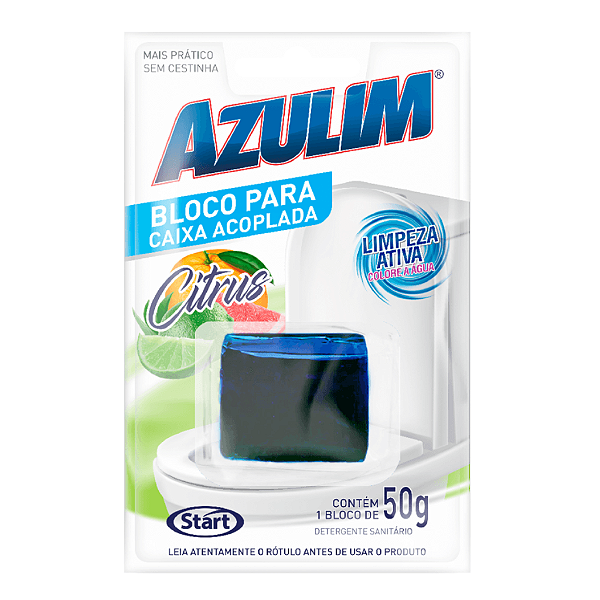 Bloco para Caixa Acoplada Citrus Azulim Start 50g