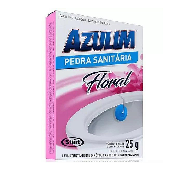 Pedra Sanitária Azulim Floral 25g