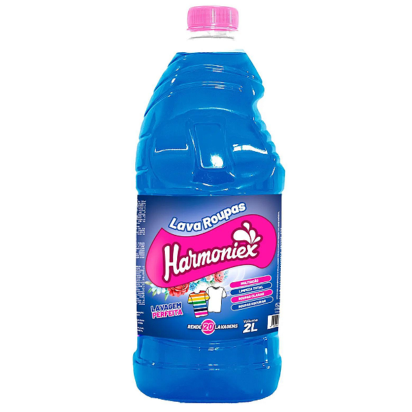 Lava Roupas Concentrado Rende 20 Lavagens Blue Harmoniex 2L
