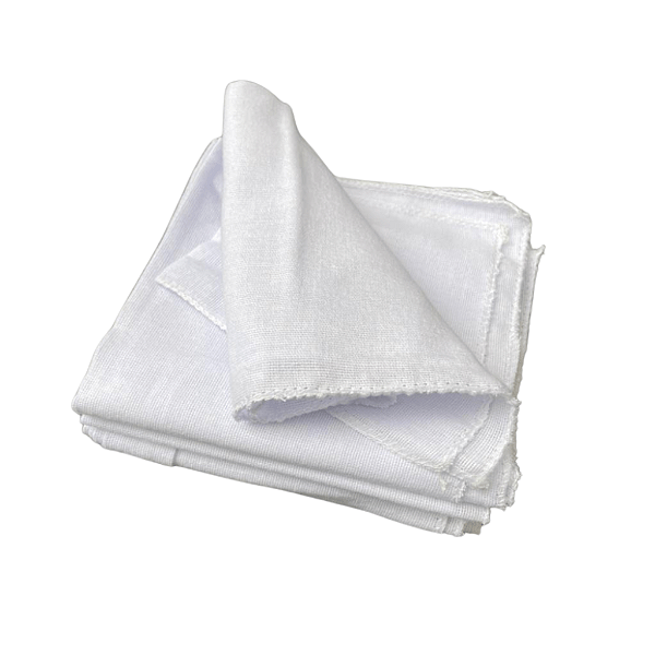 Flanela Branca 12 Unidades 28cmx48cm Caebi